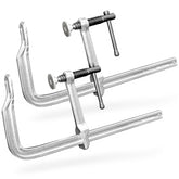 GleamRad 12-inch heavy-duty F-clamp opening for stable welding and assembly tasks.