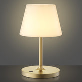 Glendora Cordless Lamp on table with warm ambient glow