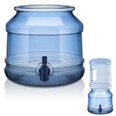 GlikCeil 5-gallon blue water dispenser base with spout for easy dispensing