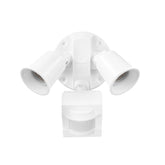 Globe Electric 17000269 motion sensor flood light mounted on wall for secure entryway lighting