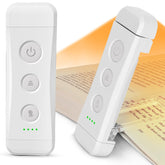 Glocusent clip-on light in amber mode lighting pages softly