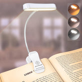 Glocusent horizontal ET-head light with wide illumination for in-bed reading comfort