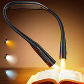 Glocusent lightweight neck light in bed reading setup delivering even illumination
