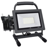 GLORIOUS-LITE 50W LED work light, front view, ideal for workshop illumination.