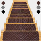 Gmonby stair treads on wooden steps show coverage and grip for safety.