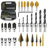 GMTOOLS 28Pcs woodworking tools set shown for organized project prep
