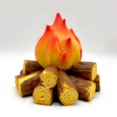 Gnurhok fake campfire night light with flickering flames for cozy indoor ambiance.