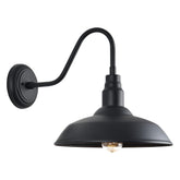 GOALPLUS 14in gooseneck light dome for porch lighting and broad exterior glow