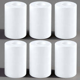 GO&SO white frosted cylindrical glass shade for table lamps creates a soft, inviting glow.