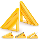 Goaste tile-trim-tool orange angled-cut showing precise 45-degree miter