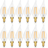GoBright E12 flame-tip candle bulb adds elegant ambiance with a realistic flame look