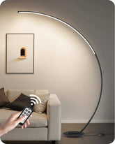 GOEBLESON 75-inch arc lamp with a stable base for even corner lighting.