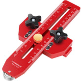 GoingMake Thin Rip Jig setup along table saw track for precise guide alignment