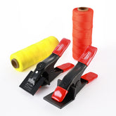 Goldblatt Mason Line Clamps showing secure grip for precise horizontal and vertical alignment.
