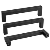 Goldenwarm 22-pack 5in black cabinet pulls packaged for easy shipping and safe color protection