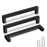 Goldenwarm black cabinet pull 160mm with matte finish for sleek kitchen updates.