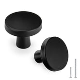 Goldenwarm matte black cabinet knobs closeup highlighting durable zinc alloy finish for everyday use