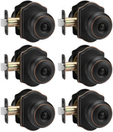 Goldenwarm oil rubbed bronze door knob closeup shows durable privacy hardware.