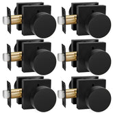Goldenwarm privacy black interior door knob close-up with matte finish