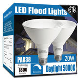 Gonhom Par38 LED flood light outdoor 1800LM bright yard illumination