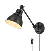 GOODATE plug-in wall sconce with dimmable switch for customizable brightness.
