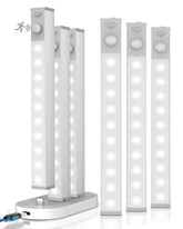 GOODEA 6-pack LED under-cabinet lights with charging station illuminate countertops.