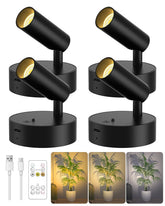 GOODEA indoor spotlight with remote for wireless art lighting and plant highlighting.