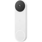 Google Nest Doorbell Battery Snow front view captures visitors for quick checks