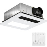 Gopper quiet exhaust fan with light improves bathroom visibility and reduces humidity