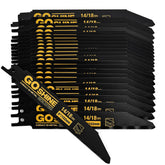GOSHINE 25-pack 6-inch blades box for organized metal cutting projects.