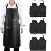 Gotega six-pack waterproof vinyl apron full set for kitchen and lab protection