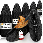 GOTMAR X-Large breathable shoe cover laid flat showing flexible fit.