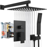 Gotonovo rainfall shower head 12-inch coverage for a spa-like shower experience