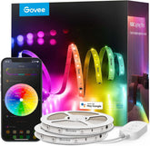 Govee 100ft RGBIC LED strip bundle for vibrant living room décor