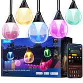 Govee outdoor clear bulb string lights glow for cozy patio evenings
