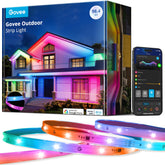 Govee outdoor LED strip lights setup for simple patio installation and ambience.