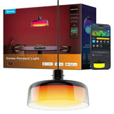Govee pendant light over kitchen island providing bright, even illumination for cooking and entertaining.