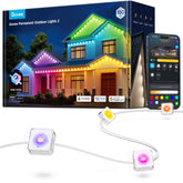 Govee Permanent Outdoor Lights 2 100ft RGBIC LEDs brighten outdoor spaces with vivid color options