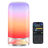 Govee RGBIC Smart Table Lamp 2 ambient scenes brighten living spaces with vibrant, customizable colors.
