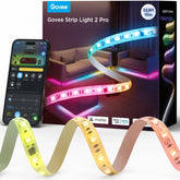 Govee RGBIC Strip Light 2 Pro with Matter compatibility boosts smart home control.