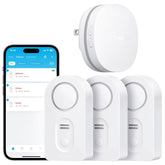 Govee WiFi leak detector 3-pack product shot showing ease of setup