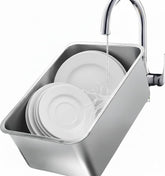 GOVNPJ stainless steel dish basin 18L full view for versatile kitchen tasks