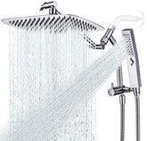G-Promise 12-inch rain showerhead provides wide coverage for a full-body rinse.