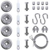 Granatan garage door cable and pulley kit assembly for easy DIY installation.