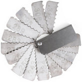 Granatan garage door spring measure tool reads .187–.312 inches for spring sizing.