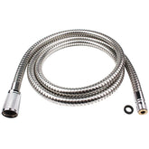 Grandiance 46092000 chrome pull-out hose coiled beside a Grohe faucet for easy replacement