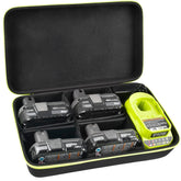 Grapsa Ryobi 18V case with 6 dividers for organized storage