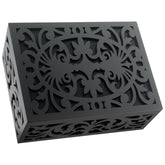 GRAUES doorbell cover box front view with modern black finish enhances entryway aesthetics