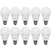 Great Eagle A19 LED bulb 12W emits warm 2700K light for cozy spaces.