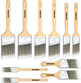 Greatandrew 10-pack angle sash brushes set shown in full for versatile painting tasks